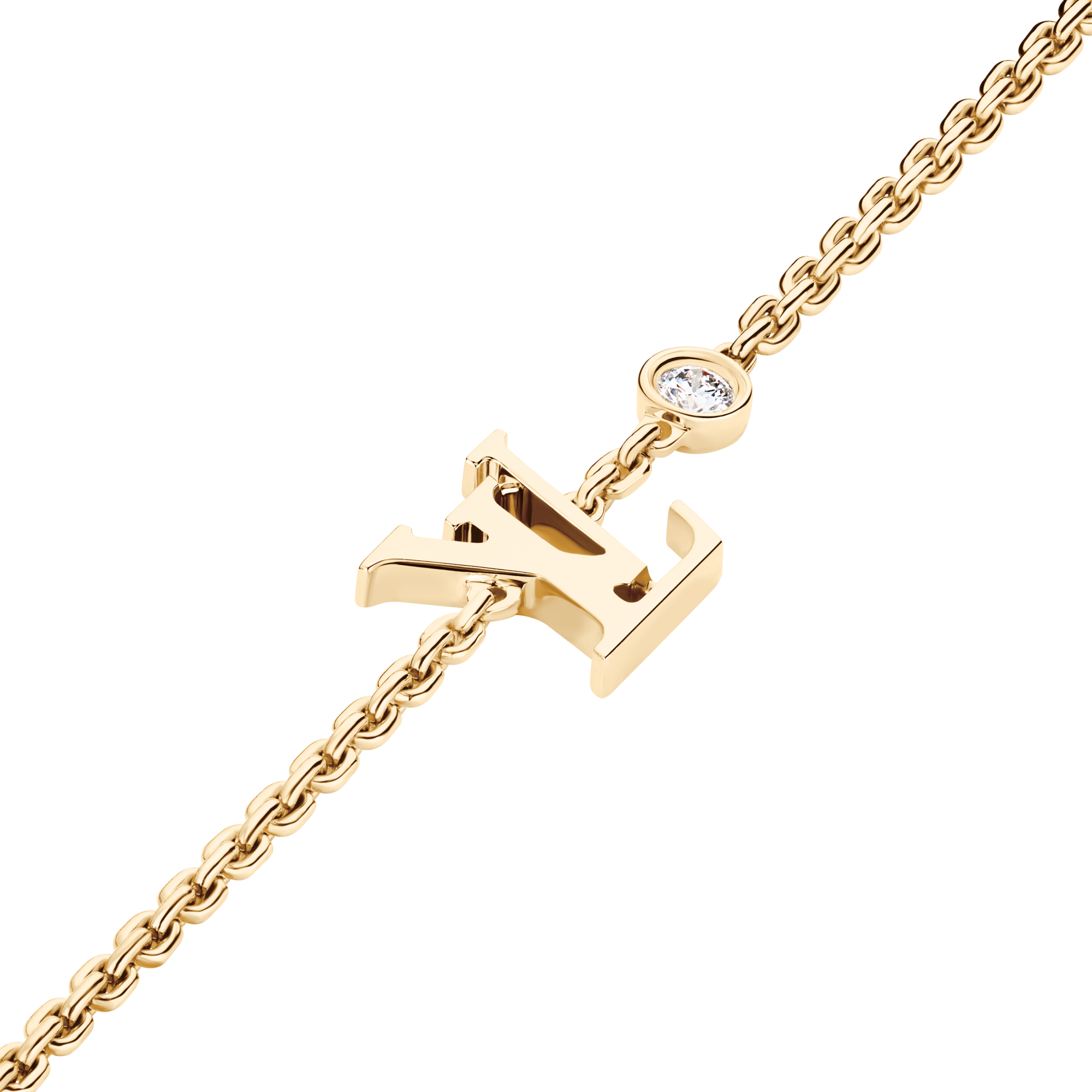 Idylle Blossom LV Bracelet, Yellow gold and diamond - Categories